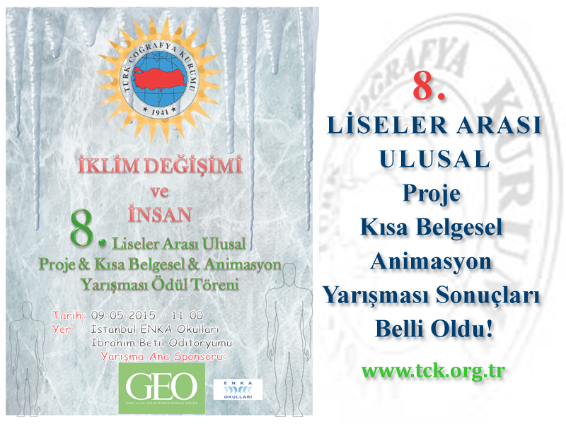 8. Liseler Arası Ulusal Proje / Kısa Belgesel / Animasyon Yarışması