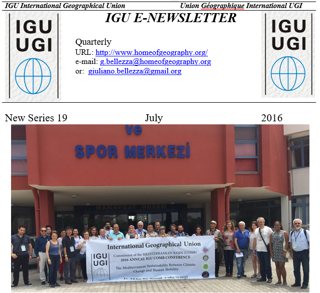 IGU HABER BÜLTENİ / E-NEWSLETTER