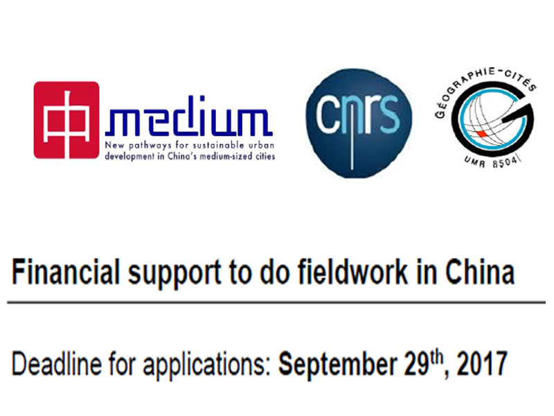 Financial support to do fieldwork in China