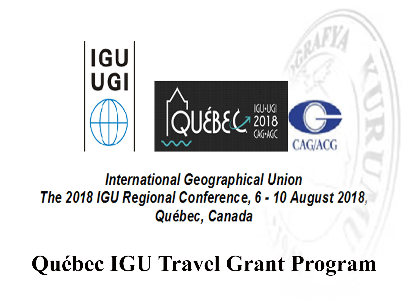 Québec IGU Travel Grant Program 