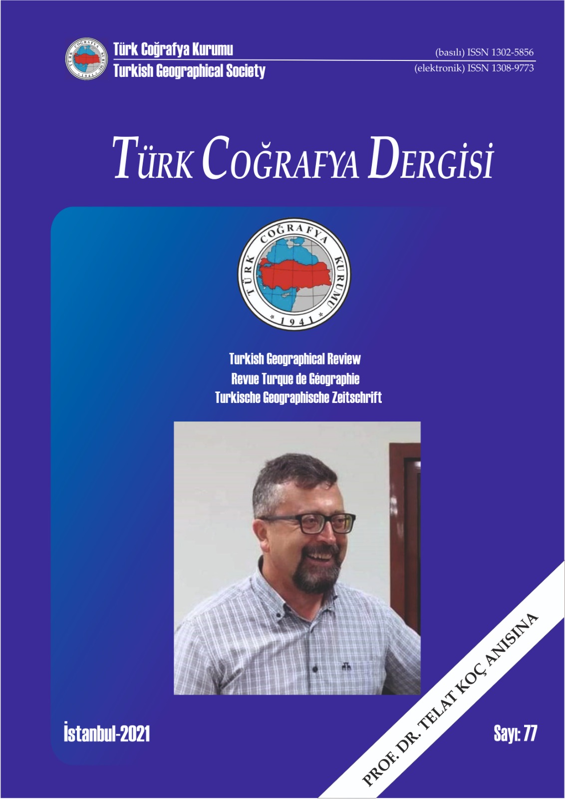 TÜRK COĞRAFYA DERGİSİ 77. SAYISI YAYINDA