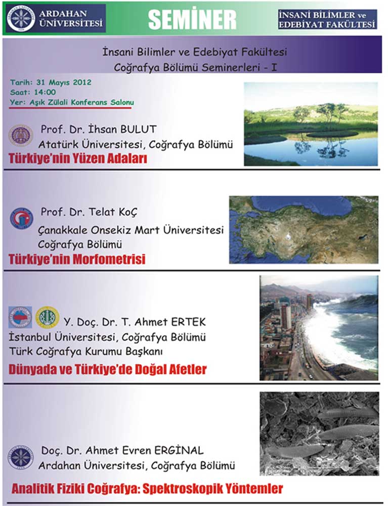 Ardahan Üniversitesi Coğrafya Bölümünde Konferans