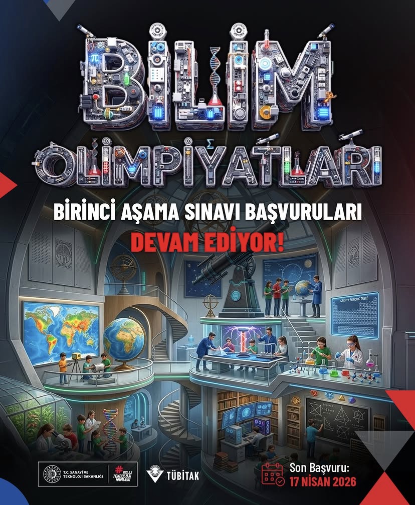 34. TÜBİTAK BİLİM OLİMPİYATLARI BAŞVURULARI DEVAM EDİYOR!